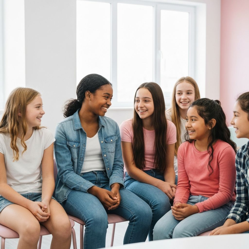 Girls connecting and building confidence together